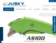 Tablet Screenshot of jusky.pl